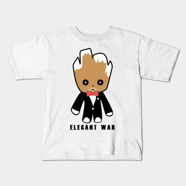 Baby GROOT elegant war T-shirt Kids T-Shirt by wawakt